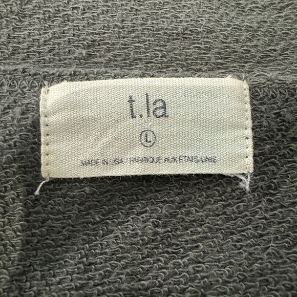 T.LA for Anthropologie dark green long sleeve top size large - Picture 3 of 3